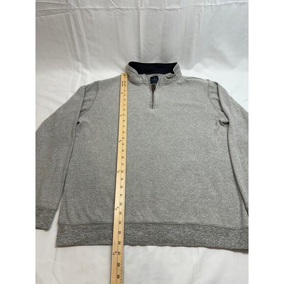 TailorByrd Men’s 1/4 Zip Sweater Gray Pullover Size M Casual Layering Piece - Picture 6 of 8